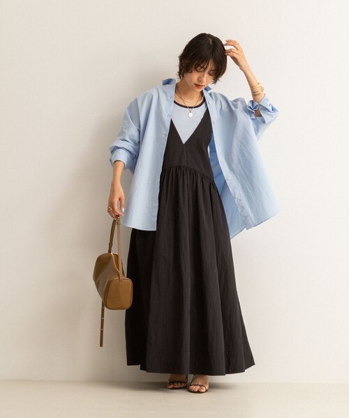 NOLLEY’S（ノーリーズ）の「【MAQWEL/マクウェル】ソフトタフタワンピース（ワンピース・レディース・ブラック/ブラウン・FREE）」の15枚目の写真
