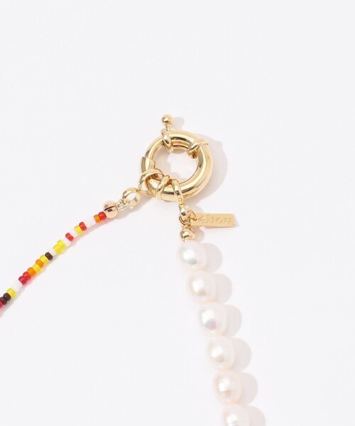 TOMORROWLAND (トゥモローランド)の「【別注】eliou パール×ビーズ ネックレス(ネックレス・レディース・レッド系その他・FREE)」の4枚目の写真