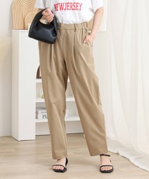 接触冷感ストレッチテーパードパンツ