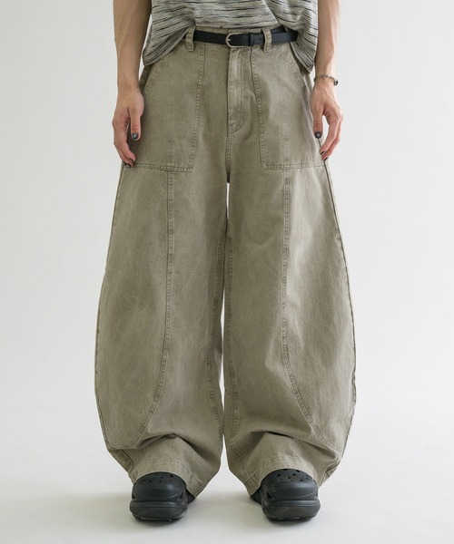 【EPNK】ウォッシュドコットンベイカーパンツ サンドベージュ L EPNK】Washed cotton baker pants / ウォッシュドコットン