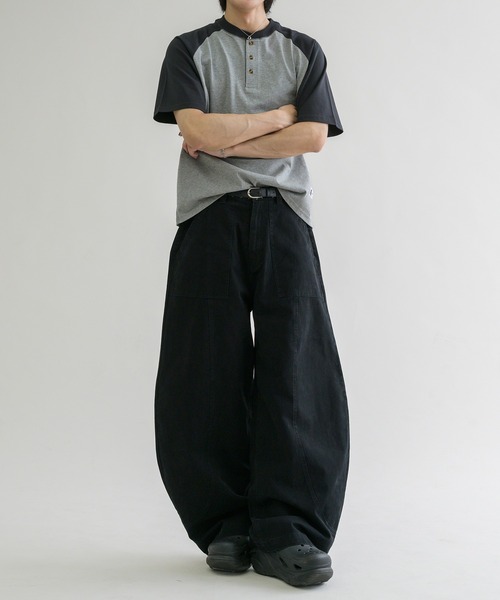 セール】【EPNK】Washed cotton baker pants / ウォッシュドコットン