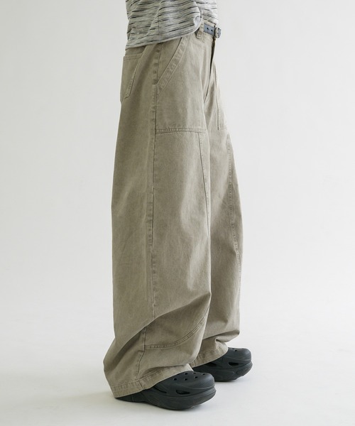 【EPNK】ウォッシュドコットンベイカーパンツ サンドベージュ L EPNK】Washed cotton baker pants / ウォッシュドコットン