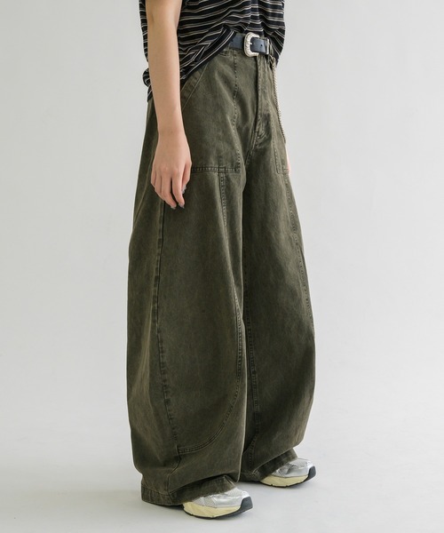 セール】【EPNK】Washed cotton baker pants / ウォッシュド