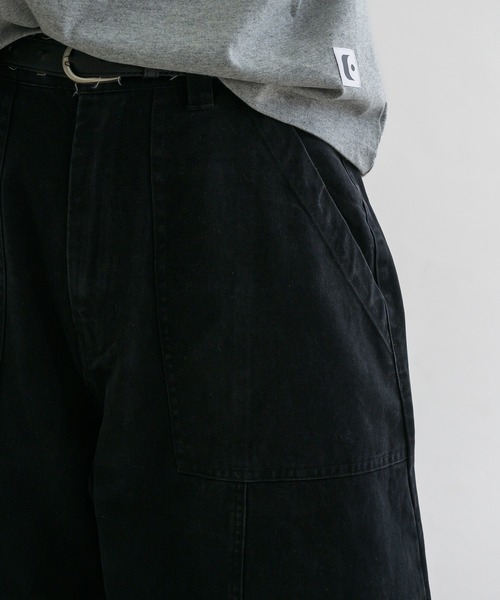 EPNK（イーピーエヌケー）の「【EPNK】Washed cotton baker pants / ウォッシュドコットンベイカーパンツ（その他パンツ・メンズ・サンドベージュ/ブラック/カーキ・SMALL/MEDIUM/LARGE）」の14枚目の写真