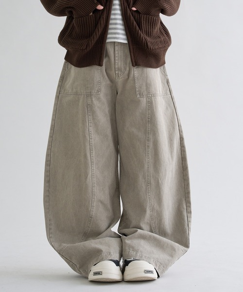 セール】【EPNK】Washed cotton baker pants / ウォッシュドコットン