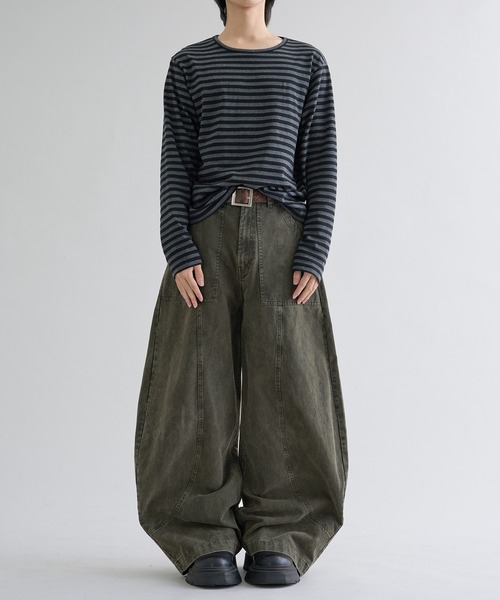セール】【EPNK】Washed cotton baker pants / ウォッシュドコットン