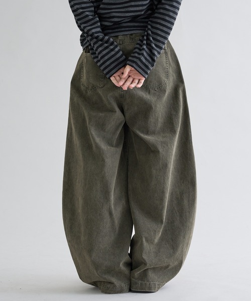 セール】【EPNK】Washed cotton baker pants / ウォッシュドコットン