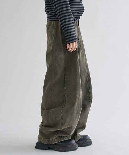 セール】【EPNK】Washed cotton baker pants / ウォッシュドコットン