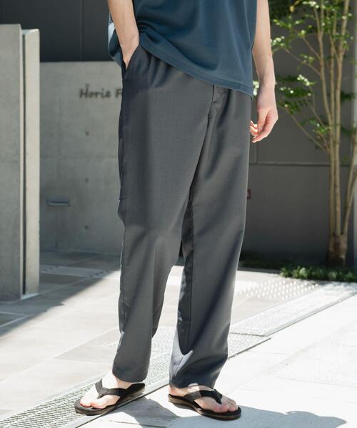 速乾/接触冷感/イージーケア』ウールライクイージートラウザー