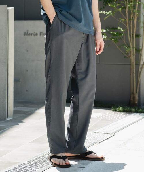 速乾/接触冷感/イージーケア』ウールライクイージートラウザー