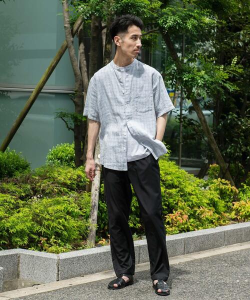 URBAN RESEARCH DOORS(アーバンリサーチドアーズ)の「『速乾/接触冷感/イージーケア』ウールライクイージートラウザー(スラックス・メンズ・ベージュ系その他/グレー/ブラック・SMALL/MEDIUM/LARGE)」の21枚目の写真