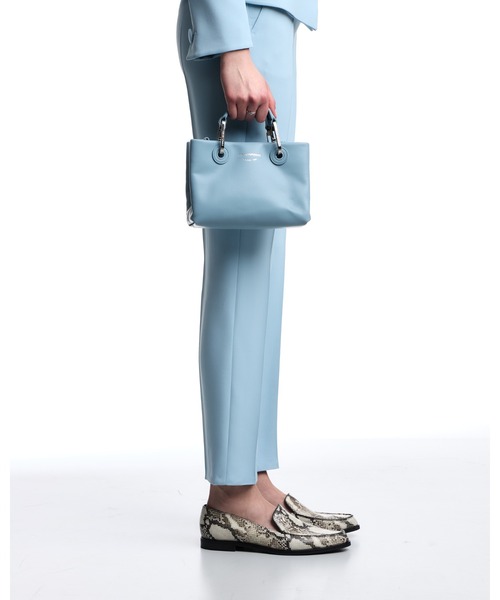 EMPORIO ARMANI(エンポリオアルマーニ)の「【エンポリオ アルマーニ】MyEA ミニバッグ ナッパレザー(ハンドバッグ・レディース・ブラック/ネイビー/ライトブルー/オフホワイト・FREE)」の14枚目の写真