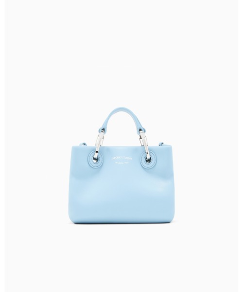 EMPORIO ARMANI(エンポリオアルマーニ)の「【エンポリオ アルマーニ】MyEA ミニバッグ ナッパレザー(ハンドバッグ・レディース・ブラック/ネイビー/ライトブルー/オフホワイト・FREE)」の21枚目の写真