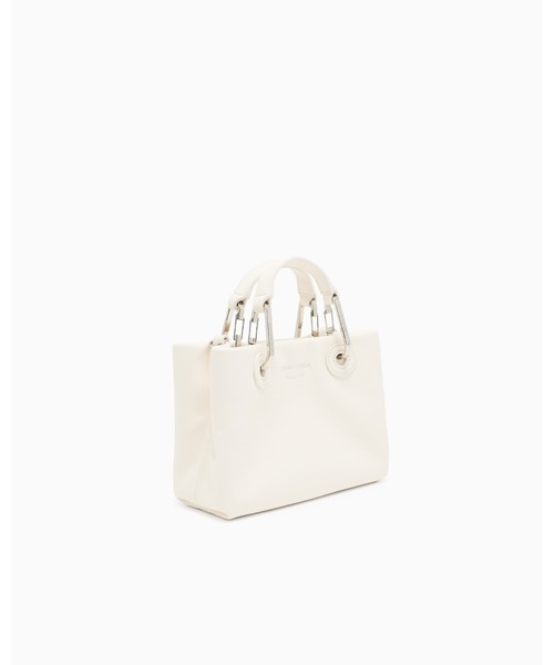 EMPORIO ARMANI(エンポリオアルマーニ)の「【エンポリオ アルマーニ】MyEA ミニバッグ ナッパレザー(ハンドバッグ・レディース・ブラック/ネイビー/ライトブルー/オフホワイト・FREE)」の16枚目の写真