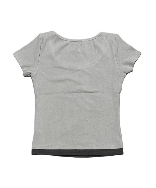 XU】tie set cross wing tee（Tシャツ/カットソー）｜XU