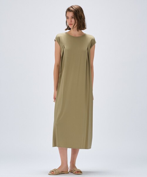 cloenc（クロエンス）の「【手洗い可】バックツイストワンピース（ワンピース・レディース・カーキ/ブラック・02）」の4枚目の写真