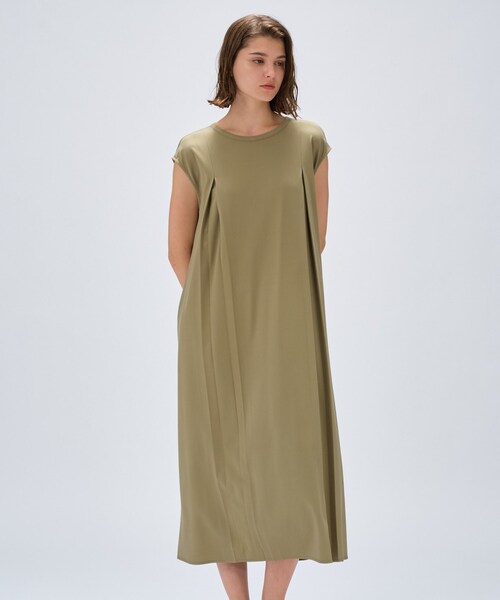 cloenc（クロエンス）の「【手洗い可】バックツイストワンピース（ワンピース・レディース・カーキ/ブラック・02）」の5枚目の写真