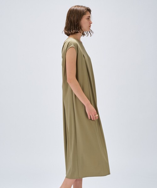 cloenc（クロエンス）の「【手洗い可】バックツイストワンピース（ワンピース・レディース・カーキ/ブラック・02）」の6枚目の写真