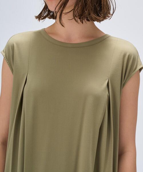 cloenc（クロエンス）の「【手洗い可】バックツイストワンピース（ワンピース・レディース・カーキ/ブラック・02）」の7枚目の写真