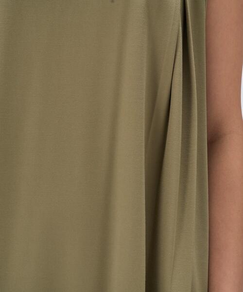 cloenc（クロエンス）の「【手洗い可】バックツイストワンピース（ワンピース・レディース・カーキ/ブラック・02）」の8枚目の写真