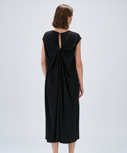 cloenc（クロエンス）の「【手洗い可】バックツイストワンピース（ワンピース・レディース・カーキ/ブラック・02）」の12枚目の写真