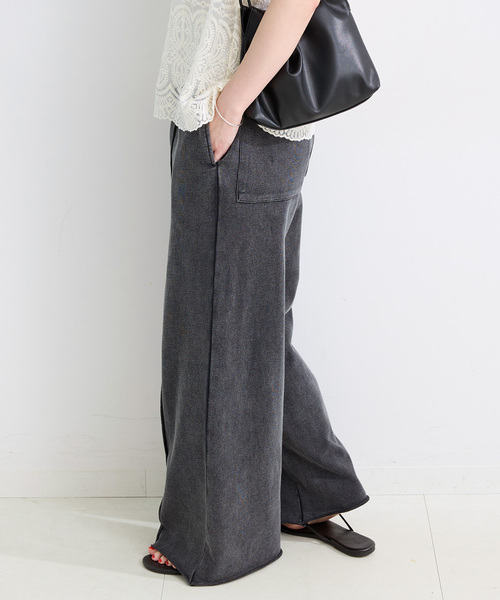 B.C STOCK(ベーセーストック)の「手洗い可 / パウダー加工センターシームパンツ(その他パンツ・レディース・グレー/スミクロ・FREE)」の9枚目の写真