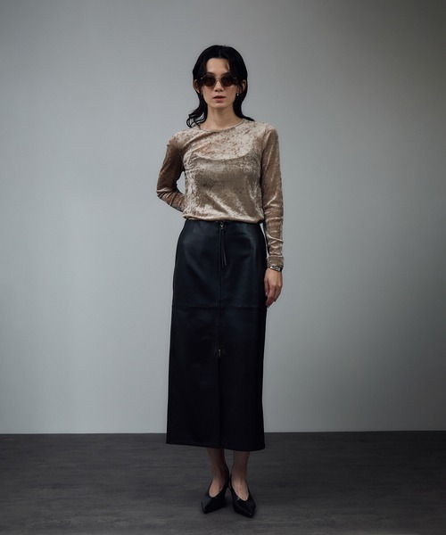 セール】ラムレザータイトスカート（スカート）｜SALON adam et rope