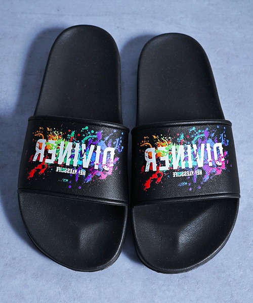 DIVINER(ディヴァイナー)の「Splash Shower Sandal サンダル メンズ シャワーサンダル(スニーカー・メンズ・ブラック・MEDIUM/LARGE)」の5枚目の写真