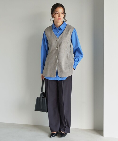 セール】メランジツイル ジレ -ウォッシャブル-（ベスト