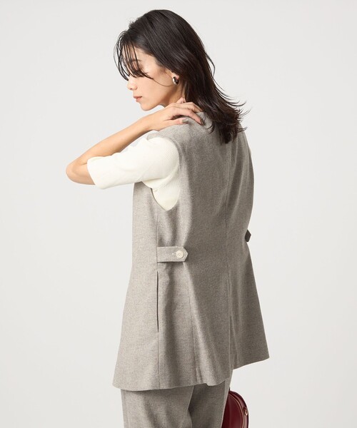 セール】メランジツイル ジレ -ウォッシャブル-（ベスト