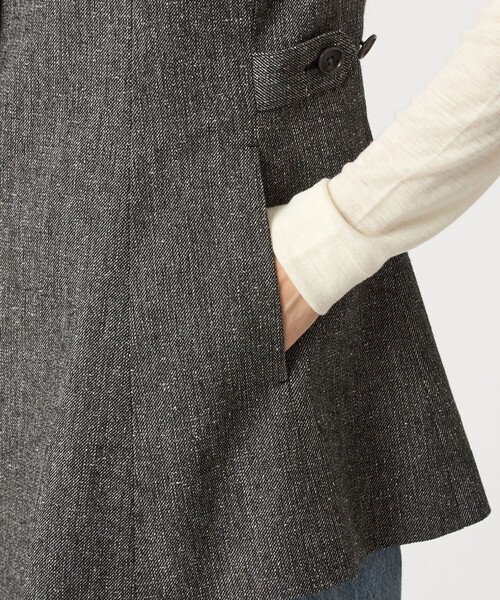 セール】メランジツイル ジレ -ウォッシャブル-（ベスト）｜green