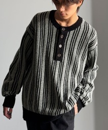 Classical Origin(NVJIW)́yClassical originzw[XgCvjbg^Henley Striped Knit(jbg/Z[^[)
