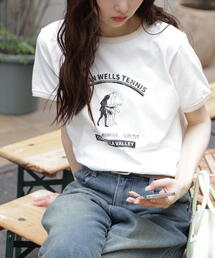 FREE'S MART | レトロスポーツプリントＴシャツ(Tシャツ/カットソー)