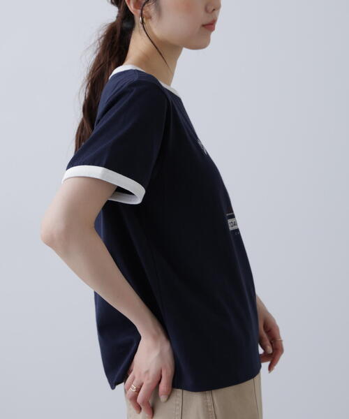 FREE'S MART（フリーズマート）の「レトロスポーツプリントＴシャツ（Tシャツ/カットソー・レディース・ホワイト/ブラウン/ネイビー・FREE）」の14枚目の写真