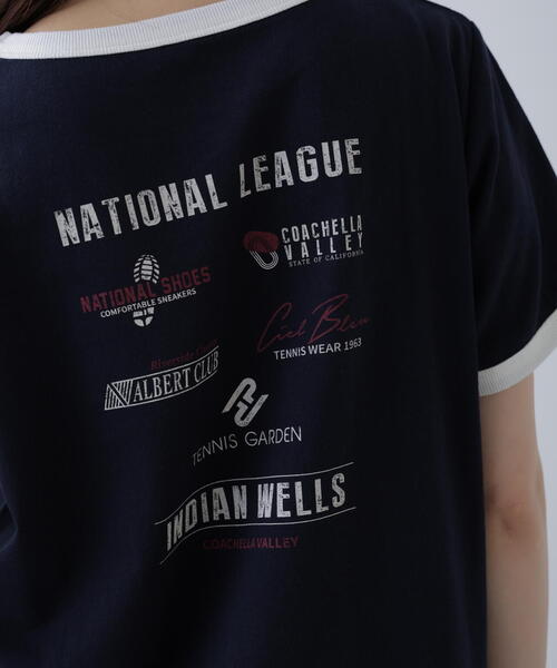 FREE'S MART（フリーズマート）の「レトロスポーツプリントＴシャツ（Tシャツ/カットソー・レディース・ホワイト/ブラウン/ネイビー・FREE）」の6枚目の写真