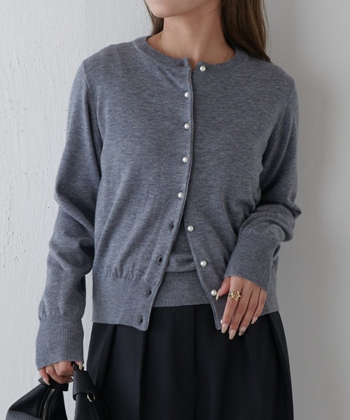パールボタン アンサンブルニット（ニット/セーター）｜Lui's