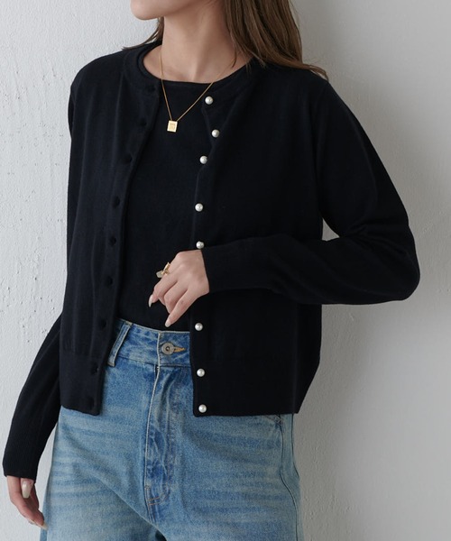 パールボタン アンサンブルニット（ニット/セーター）｜Lui's