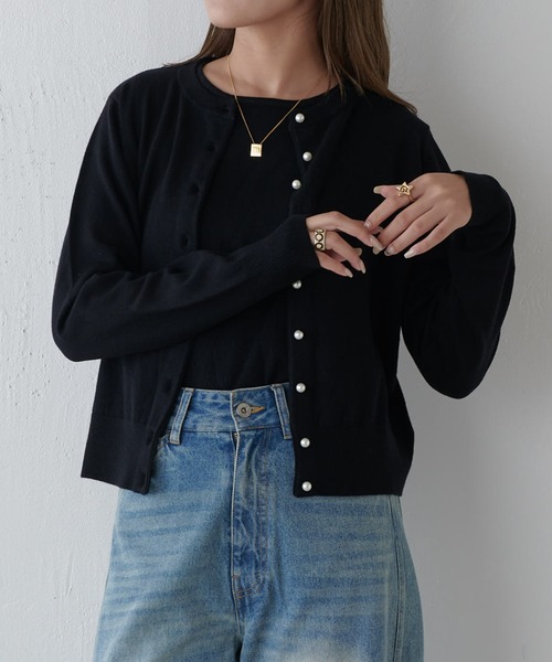 elise(エリーズ)/ビジューボタンニットアンサンブル elise(エリーズ)/ビジューボタンニットアンサンブル elise