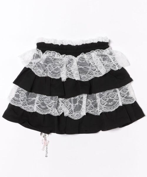 Ank Rouge(アンクルージュ)の「天使のチャーム裏毛スカート(スカート・レディース・グレー/ピンク/ブラック・M)」の19枚目の写真