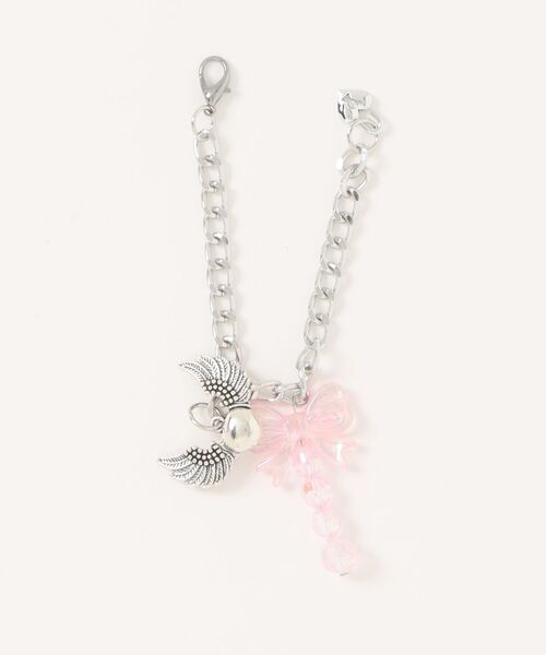 Ank Rouge(アンクルージュ)の「天使のチャーム裏毛スカート(スカート・レディース・グレー/ピンク/ブラック・M)」の20枚目の写真