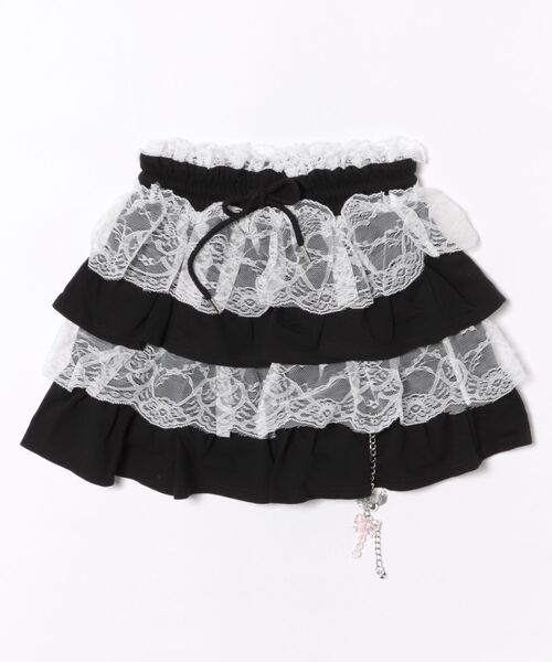 Ank Rouge(アンクルージュ)の「天使のチャーム裏毛スカート(スカート・レディース・グレー/ピンク/ブラック・M)」の21枚目の写真