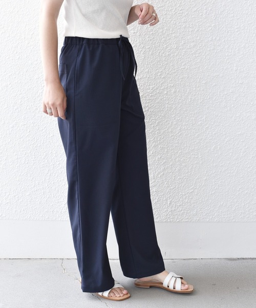 SHIPS.me(シップスミー)の「【ZOZO限定】SHIPS.me: ワイド イージー パンツ(その他パンツ・レディース・モカ/ネイビー/ナチュラル/チャコールグレー/ライム/レッド/ブルーグレー・マルチサイズ)」の14枚目の写真