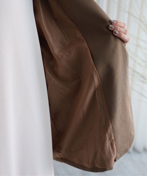 YENNA（イェンナ）の「ドロストテーラードジャケット（テーラードジャケット・レディース・ベージュ/ブラック・FREE）」の10枚目の写真