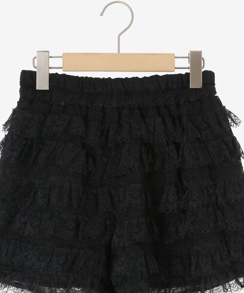 MAJESTIC LEGON（マジェスティックレゴン）の「レースティアードショートパンツ（その他パンツ・レディース・アイボリー/ブラック/ブラウン・MEDIUM）」の9枚目の写真