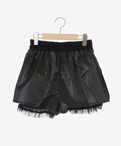 MAJESTIC LEGON（マジェスティックレゴン）の「レースティアードショートパンツ（その他パンツ・レディース・アイボリー/ブラック/ブラウン・MEDIUM）」の7枚目の写真