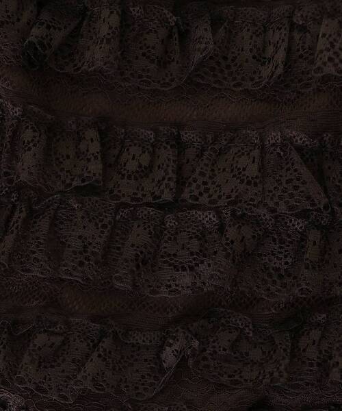 MAJESTIC LEGON（マジェスティックレゴン）の「レースティアードショートパンツ（その他パンツ・レディース・アイボリー/ブラック/ブラウン・MEDIUM）」の4枚目の写真