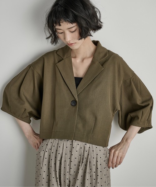 LOUNIE新品⭐️洗える❗️再入荷完売ハーフスリーブジャケットテーラードジャケット ハーフスリーブジャケット｜LOUNIE（ルーニィ）公式サイト／公式