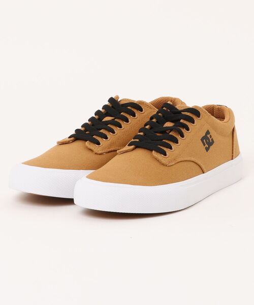 DC SHOES(ディーシーシューズ)の「DC SHOES ディーシーシューズ VARIAL メンズ キャンバススニーカー(バリアル) DM254605 BLK(スニーカー・メンズ・ブラック/キャメル・25.5cm/26.0cm/26.5cm/27.0cm/27.5cm/28.0cm/28.5cm/29.0cm)」の2枚目の写真