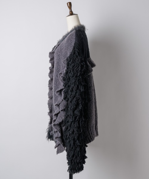 LA BELLE ETUDE（ラベルエチュード）の「【TEN by LA BELLE ETUDE】manyニッティングパターンカーディガン（カーディガン/ボレロ・レディース・ホワイト/ブラック/ブルー・FREE）」の7枚目の写真