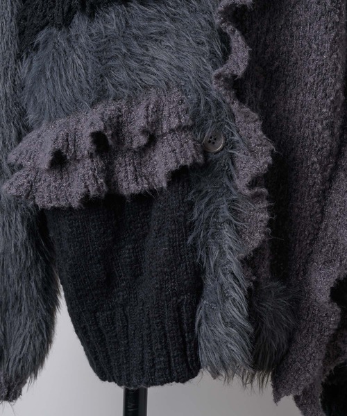 LA BELLE ETUDE（ラベルエチュード）の「【TEN by LA BELLE ETUDE】manyニッティングパターンカーディガン（カーディガン/ボレロ・レディース・ホワイト/ブラック/ブルー・FREE）」の12枚目の写真